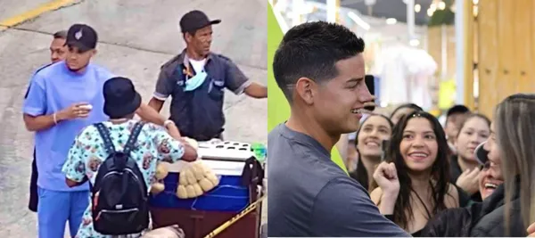 James Rodríguez tuvo un gesto de humildad en Colombia al estilo Luis Díaz