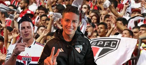 James Rodríguez tuvo un gesto con los hinchas de Sao Paulo