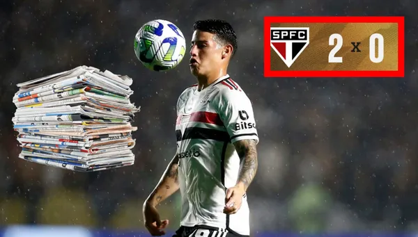 James Rodríguez tuvo un gran partido con Sao Paulo en la Copa Libertadores (Fotos: Semana, redes Sao Paulo)
