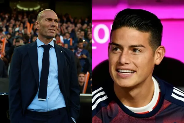 James Rodríguez no tuvo una buena relación con Zinedine Zidane.