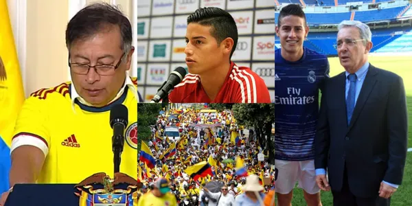 James Rodríguez tuvo una reunión con Álvaro Uribe en Colombia.