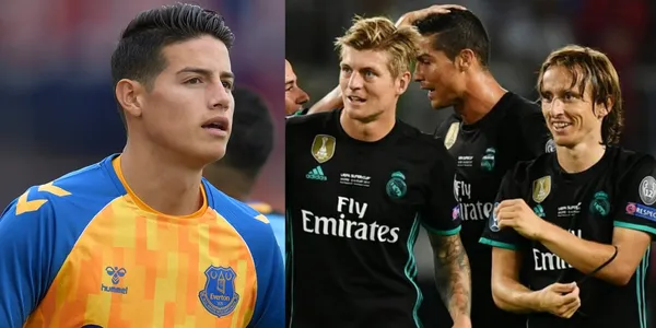 James Rodríguez tuvo una temporada en el Real Madrid que contrasta mucho con esta en el Everton, donde incluso el trato es diferente entre compañeros