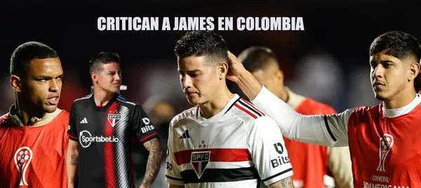 James Rodríguez viene de fallar un penal decisivo con Sao Paulo en Sudamericana