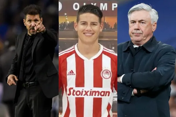James Rodríguez volvería a jugar unos encuentros en España, allá están dos entrenadores con importantes referencias con el colombiano como Ancelotti y Simeone.