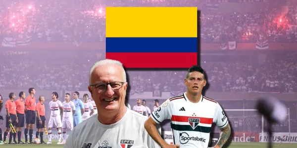 James Rodríguez y Dorival Junior