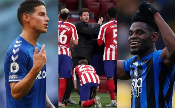 James Rodríguez y Duván Zapata tienen la posibilidad de jugar juntos en Europa y el Atlético Madrid hará hasta lo imposible por llevarlo, incluso deshacerse de jugadores. Mira los que se van