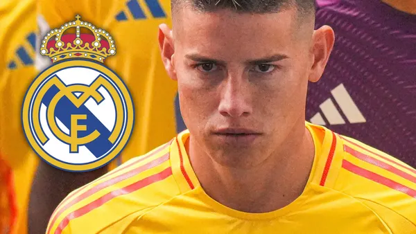 James Rodríguez y el gran elogio que recibió desde el Real Madrid Foto: James Rodríguez y Escudoteca