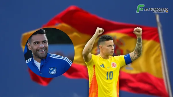 James Rodríguez y Falcao Foto: Pexels, Millonarios FC y AFP