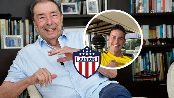 James Rodríguez y Fuad Char Foto: X y James Rodriguez Oficial