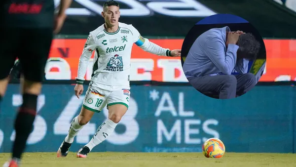 James Rodríguez y Juan Carlos Osorio Foto: Club León y Captura de Win Sports