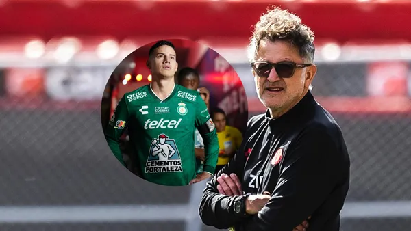 James Rodríguez y Juan Carlos Osorio Foto: Club León y Xolos