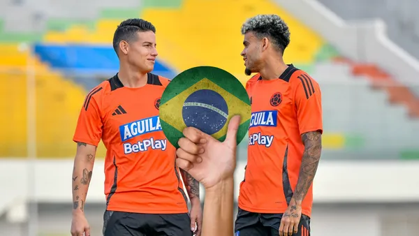 James Rodríguez y Luis Díaz Foto: FCF, Pexels y Escudoteca