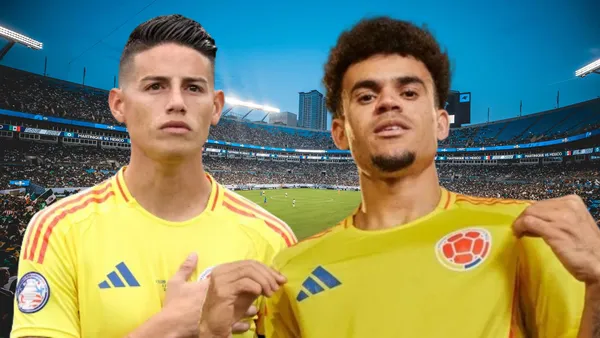 James Rodríguez y Luis Díaz (Foto tomada de: Phanters/AFP/Luis Díaz)