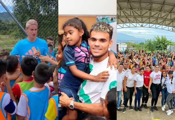 James Rodríguez y Luis Díaz tienen grandes campañas sociales en Colombia que pocas personas conocen.