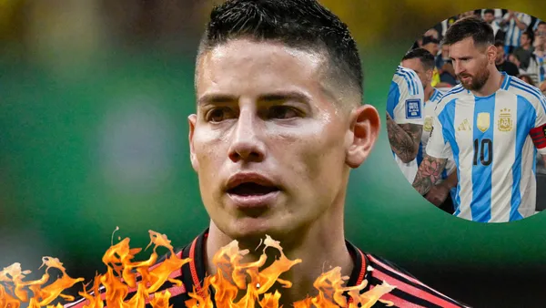 James Rodríguez y Messi Foto: Redes de James Rodríguez y Leo Messi