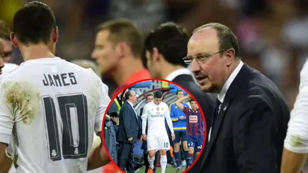 James Rodríguez y Rafa Benítez -Fotos: RCN y Pulzo