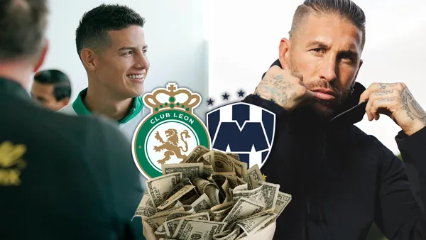 James Rodríguez y Sergio Ramos Foto: Club León, Escudoteca y Sergio Ramos