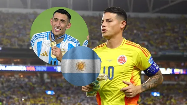 James Rodríguez y su reacción tras la final de la Copa América Foto: Conmebol y Pexels