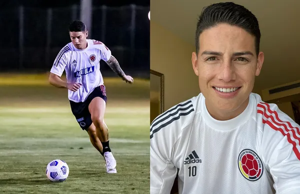 James Rodríguez ya está entrenando con la Selección Colombia en Brasil, llegó de primero y le mandó un mensaje corto a toda Colombia.