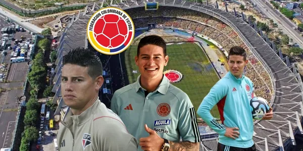 James Rodríguez ya está en la concentración de la Selección Colombia en Barranquilla.