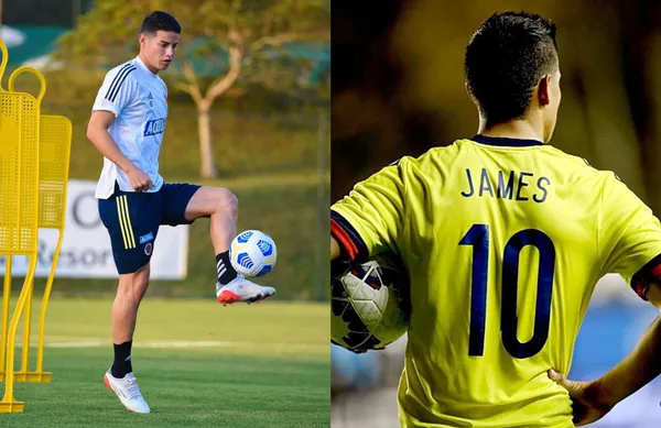 James Rodríguez ya se encuentra concentrado con la Selección Colombia en Brasil y al parecer no le querían dar su tradicional dorsal.