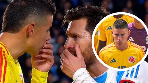 James rompió el silencio tras el cruce con Messi y su mensaje sorprendió a todos. Foto: Captura de TyC Sports y James Rodríguez