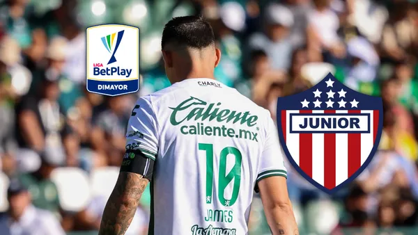 James ya tendría equipo en la Liga BetPlay y la noticia no cayó bien en Barranquilla. Foto: Club León y Escudoteca