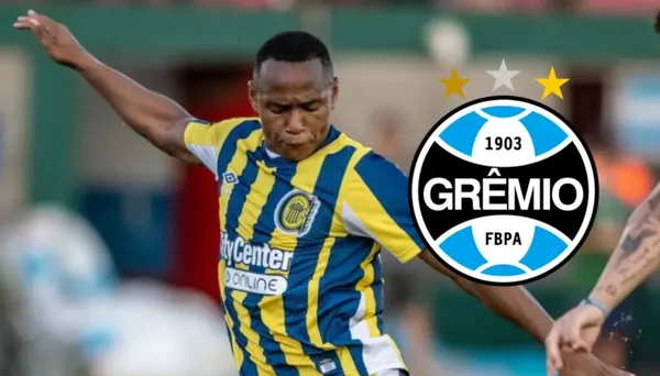 Jaminton Campaz con la camiseta de Rosario Central.