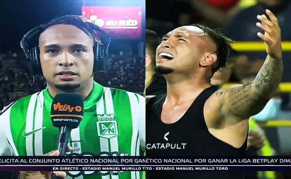 Jarlan Barrera marcó el gol del título para Atlético Nacional y se quebró al finalizar el partido.