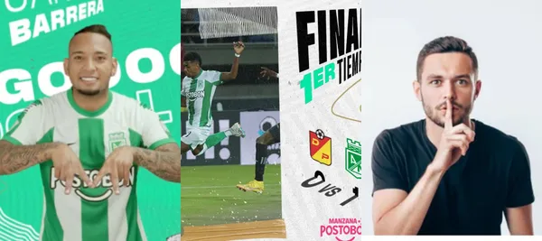 Jarlan Barrera volvió a jugar con Atlético Nacional y calló a todos sus detractores