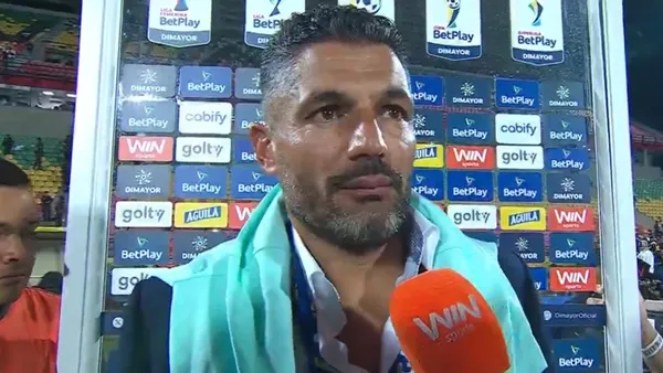 Javier Gandolfi dio sus primeras palabras tras haber ganado la Superliga con Nacional. Foto: Win