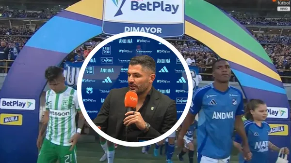 Javier Gandolfi y la confesión que hizo tras el superclásico en El Campín Foto: Captura de DIMAYOR y Win Sports