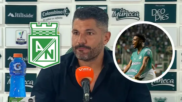Javier Gandolfi y su mensaje tras la polémica derrota de Nacional Foto: Deportivo Cali, Escudoteca y Captura de Dimayor