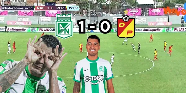 Jefferson Duque puso el gol del descuento en Atlético Nacional.