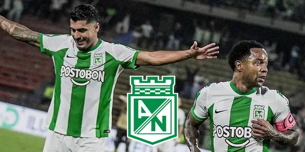 Jefferson Duque y Dorlan Pabón jugando con Atlético Nacional. Foto tomada de Publimetro.