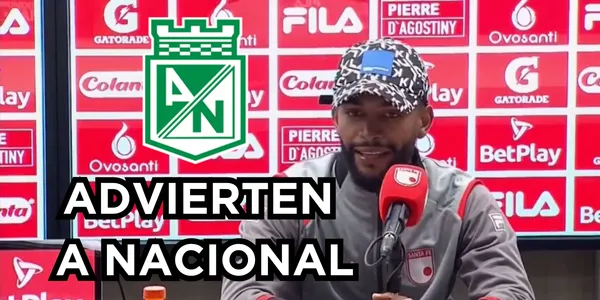 Jersson González jugador de Santa Fe. Foto captura de pantalla de rueda de prensa.
