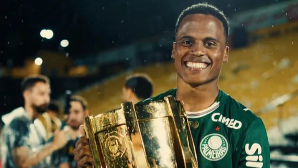 Jhon Arias, campeón del Campeonato Paulista con Palmeiras