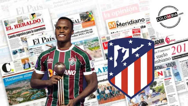 Jhon Arias con la camiseta de Fluminense