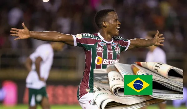 Jhon Arias convirtió un doblete ante Goiás por una nueva fecha del Brasileirao.