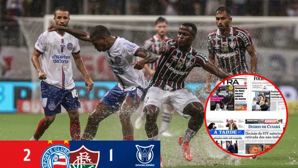 Jhon Arias jugando con Fluminense vs Bahía - Fotos: Gazeta Esportiva, redes Bahía y RedUsers