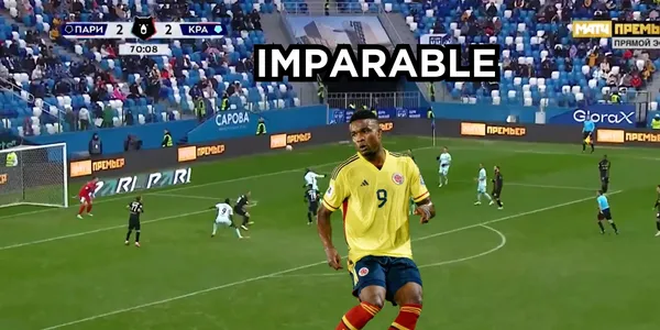 Jhon Córdoba jugador de la Selección Colombia. Foto tomada de captura de pantalla Julián Capera y Noticias RCN.