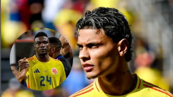 Jhon Córdoba y Richard Ríos. Foto: Jhon Córdoba y Richard Ríos.