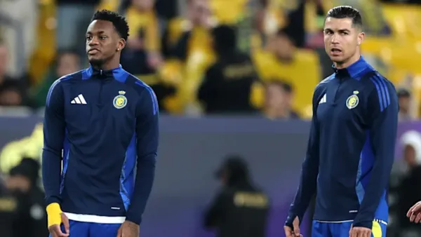 Jhon Durán y CR7. FOTO: Semana