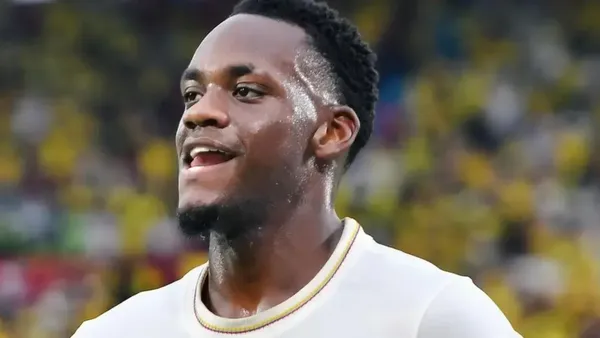 Jhon Jáder Durán es el delantero titular en el partido contra Uruguay. Foto: FCF