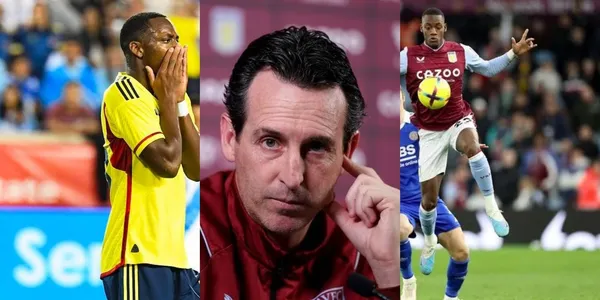 Jhon Jader Durán no recibe las mejores noticias de Unai Emery en el Aston Villa de Inglaterra.