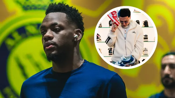 Jhon Jader Durán y Blessd Foto: Al Nassr y Blessd