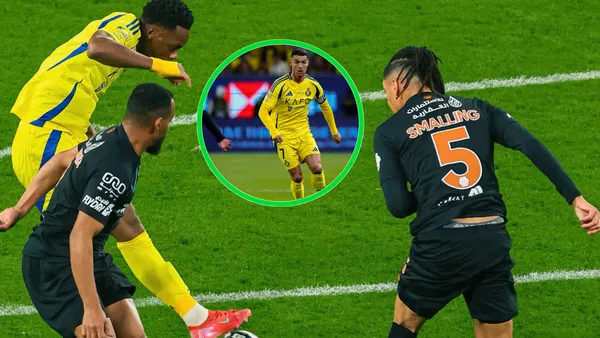 Jhon Jader Durán y Cristiano Ronaldo Foto: Al Nassr