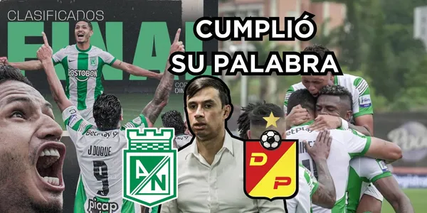 Jhon Jairo Bodmer cumplió al prometer que Atlético Nacional iba a remontar contra el Deportivo Pereira.