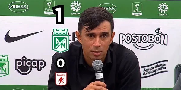 Jhon Jairo Bodmer habló en Atlético Nacional tras vencer al América de Cali.