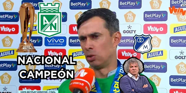 Jhon Jairo Bodmer habló tras ganar el título de la Copa Colombia 2023 contra Millonarios FC.